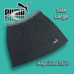 Puma Women's Amplified Athletic Skirt Puma Black Size Large